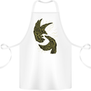 The Viking Raven Symbol Odin Ragnar Tribal Cotton Apron 100% Organic White