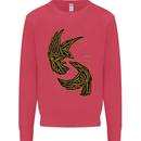 The Viking Raven Symbol Odin Ragnar Tribal Kids Sweatshirt Jumper Heliconia