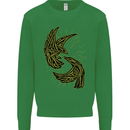 The Viking Raven Symbol Odin Ragnar Tribal Kids Sweatshirt Jumper Irish Green