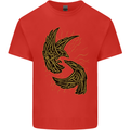The Viking Raven Symbol Odin Ragnar Tribal Kids T-Shirt Childrens Red