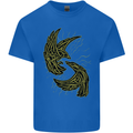 The Viking Raven Symbol Odin Ragnar Tribal Kids T-Shirt Childrens Royal Blue