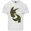 The Viking Raven Symbol Odin Ragnar Tribal Kids T-Shirt Childrens White
