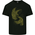 The Viking Raven Symbol Odin Ragnar Tribal Mens Cotton T-Shirt Tee Top Black