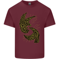 The Viking Raven Symbol Odin Ragnar Tribal Mens Cotton T-Shirt Tee Top Maroon