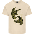The Viking Raven Symbol Odin Ragnar Tribal Mens Cotton T-Shirt Tee Top Natural