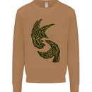 The Viking Raven Symbol Odin Ragnar Tribal Mens Sweatshirt Jumper Caramel Latte