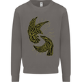 The Viking Raven Symbol Odin Ragnar Tribal Mens Sweatshirt Jumper Charcoal