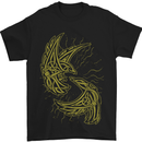 The Viking Raven Symbol Odin Ragnar Tribal Mens T-Shirt 100% Cotton Black