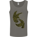 The Viking Raven Symbol Odin Ragnar Tribal Mens Vest Tank Top Charcoal