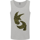 The Viking Raven Symbol Odin Ragnar Tribal Mens Vest Tank Top Sports Grey