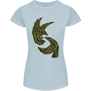 The Viking Raven Symbol Odin Ragnar Tribal Womens Petite Cut T-Shirt Light Blue