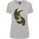 The Viking Raven Symbol Odin Ragnar Tribal Womens Wider Cut T-Shirt Sports Grey