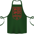 The Vikings Valknut Symbol Lions Valhalla Cotton Apron 100% Organic Forest Green