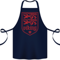 The Vikings Valknut Symbol Lions Valhalla Cotton Apron 100% Organic Navy Blue