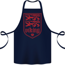 The Vikings Valknut Symbol Lions Valhalla Cotton Apron 100% Organic Navy Blue