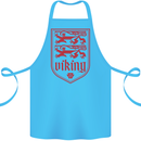 The Vikings Valknut Symbol Lions Valhalla Cotton Apron 100% Organic Turquoise