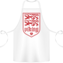 The Vikings Valknut Symbol Lions Valhalla Cotton Apron 100% Organic White