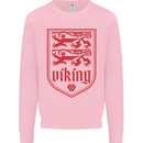 The Vikings Valknut Symbol Lions Valhalla Kids Sweatshirt Jumper Light Pink