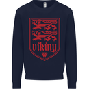 The Vikings Valknut Symbol Lions Valhalla Kids Sweatshirt Jumper Navy Blue