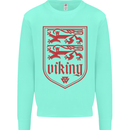 The Vikings Valknut Symbol Lions Valhalla Kids Sweatshirt Jumper Peppermint