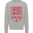 The Vikings Valknut Symbol Lions Valhalla Kids Sweatshirt Jumper Sports Grey