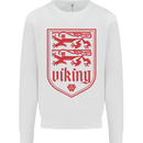 The Vikings Valknut Symbol Lions Valhalla Kids Sweatshirt Jumper White