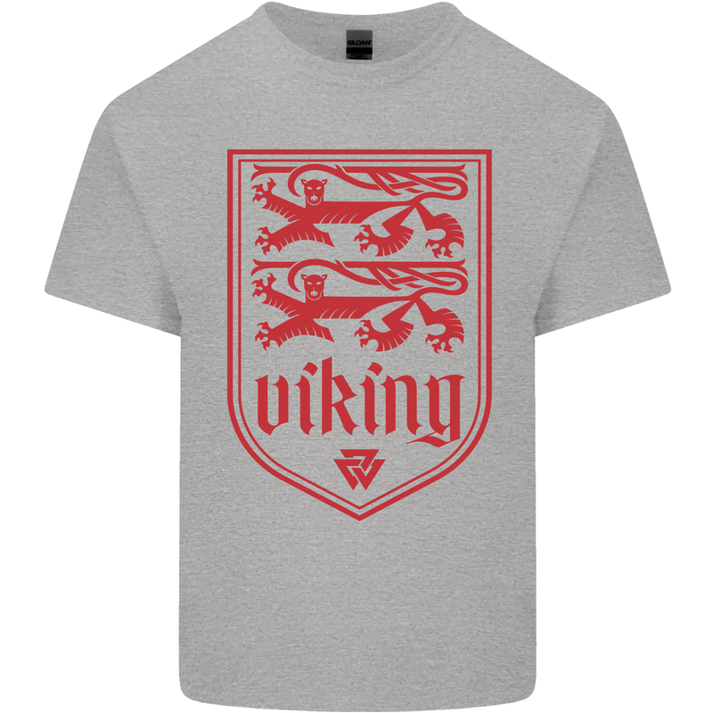 The Vikings Valknut Symbol Lions Valhalla Kids T-Shirt Childrens Sports Grey