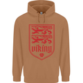 The Vikings Valknut Symbol Lions Valhalla Mens 80% Cotton Hoodie Caramel Latte