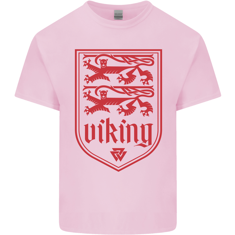 The Vikings Valknut Symbol Lions Valhalla Mens Cotton T-Shirt Tee Top Light Pink