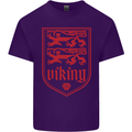 The Vikings Valknut Symbol Lions Valhalla Mens Cotton T-Shirt Tee Top Purple