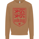 The Vikings Valknut Symbol Lions Valhalla Mens Sweatshirt Jumper Caramel Latte
