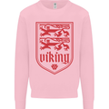 The Vikings Valknut Symbol Lions Valhalla Mens Sweatshirt Jumper Light Pink