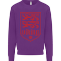 The Vikings Valknut Symbol Lions Valhalla Mens Sweatshirt Jumper Purple
