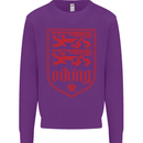 The Vikings Valknut Symbol Lions Valhalla Mens Sweatshirt Jumper Purple