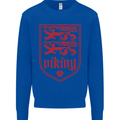 The Vikings Valknut Symbol Lions Valhalla Mens Sweatshirt Jumper Royal Blue