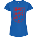 The Vikings Valknut Symbol Lions Valhalla Womens Petite Cut T-Shirt Royal Blue