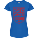 The Vikings Valknut Symbol Lions Valhalla Womens Petite Cut T-Shirt Royal Blue