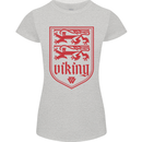 The Vikings Valknut Symbol Lions Valhalla Womens Petite Cut T-Shirt Sports Grey