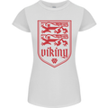The Vikings Valknut Symbol Lions Valhalla Womens Petite Cut T-Shirt White