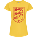 The Vikings Valknut Symbol Lions Valhalla Womens Petite Cut T-Shirt Yellow