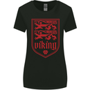 The Vikings Valknut Symbol Lions Valhalla Womens Wider Cut T-Shirt Black