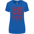 The Vikings Valknut Symbol Lions Valhalla Womens Wider Cut T-Shirt Royal Blue