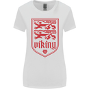 The Vikings Valknut Symbol Lions Valhalla Womens Wider Cut T-Shirt White
