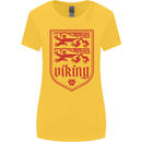 The Vikings Valknut Symbol Lions Valhalla Womens Wider Cut T-Shirt Yellow