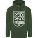 The Vikings Valknut Symbol Valhalla Lions Childrens Kids Hoodie Forest Green