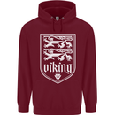 The Vikings Valknut Symbol Valhalla Lions Childrens Kids Hoodie Maroon