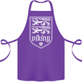 The Vikings Valknut Symbol Valhalla Lions Cotton Apron 100% Organic Purple
