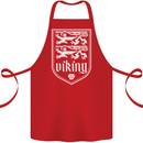 The Vikings Valknut Symbol Valhalla Lions Cotton Apron 100% Organic Red