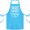 The Vikings Valknut Symbol Valhalla Lions Cotton Apron 100% Organic Turquoise