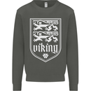 The Vikings Valknut Symbol Valhalla Lions Kids Sweatshirt Jumper Storm Grey